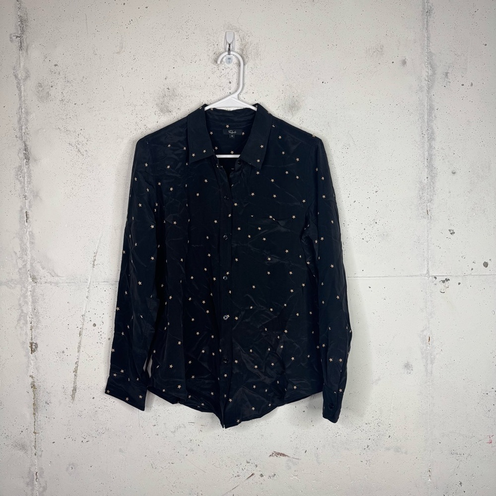 Rails Star Kate Twinkle Top Blouse Silk Medium